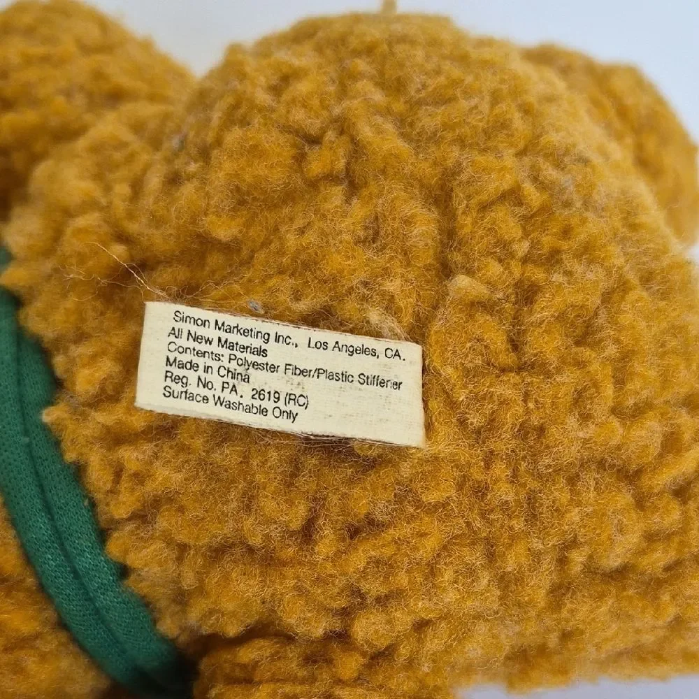 Vintage 1987 McDonald's Muppet Babies Fozzie Bear Christmas Plush - 8